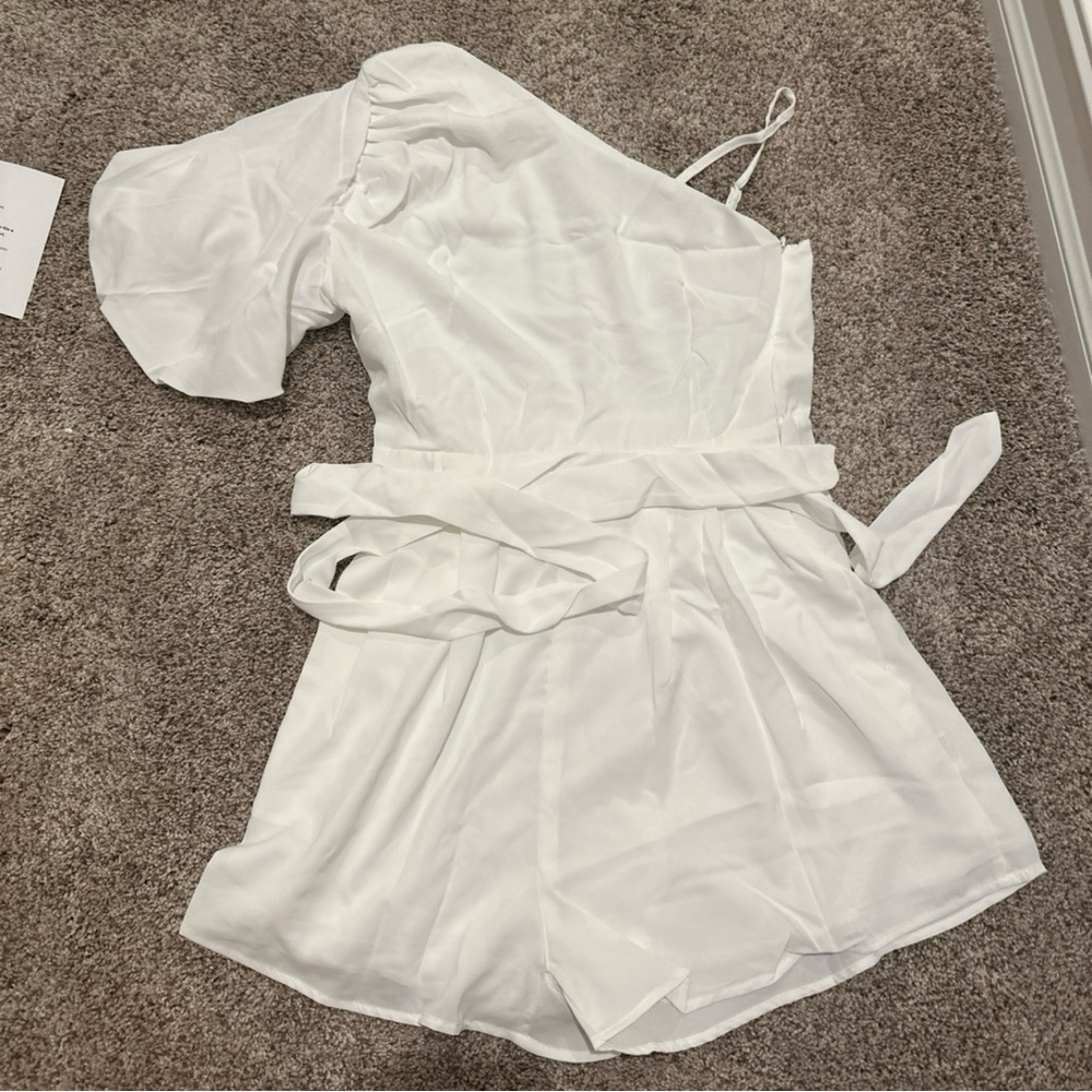 White graduation/bridal romper